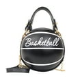 thumbnail image 2 of Bolso Cadena Redonda Hombro Baloncesto Mano Fútbol para Mujer Mensajero Con, 2 of 9