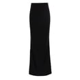 thumbnail image 2 of BAETEUY Women Maxi Skirt Elastic High Waist Hip Wrapped Long Skirt Solid Color Slim Fit Bottoming Skirt Clothing Accessories, 2 of 8