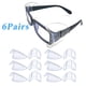 thumbnail image 1 of Xihbxyly 6 Pares de Protectores Laterales para Gafas, Protección Universal de Poliuretano Tpu, Cómodos y Ligeros, Fáciles de Instalar, a Prueba de Salpicaduras, Compatibles con Gafas Protectoras y Ga, 1 of 7