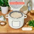 thumbnail image 4 of Beautiful 14-Cup Cooked, 6-Cups Uncooked Electric Rice and Grain Cooker, EverGood™ Ceramic Nonstick Coating, White Icing by Drew Barrymore, 4 of 17
