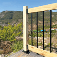 thumbnail image 1 of Stainless Steel 2 X 4Inch(Actually 1 ½ X 3 ½Inch) Deck Railing Connector,for Deck Railing, Handrail, Barn and Beam End,C, 1 of 4