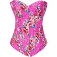 thumbnail image 1 of Femmes Vintage Floral Denim Corset Bustier Top, 1 of 7