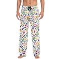 thumbnail image 7 of FORMRS Mens Pajama Pants with Pockets Cotton Sleepwear Lounge Bottoms Sizes S-2XL, Green Wildflower Pattern, 7 of 7