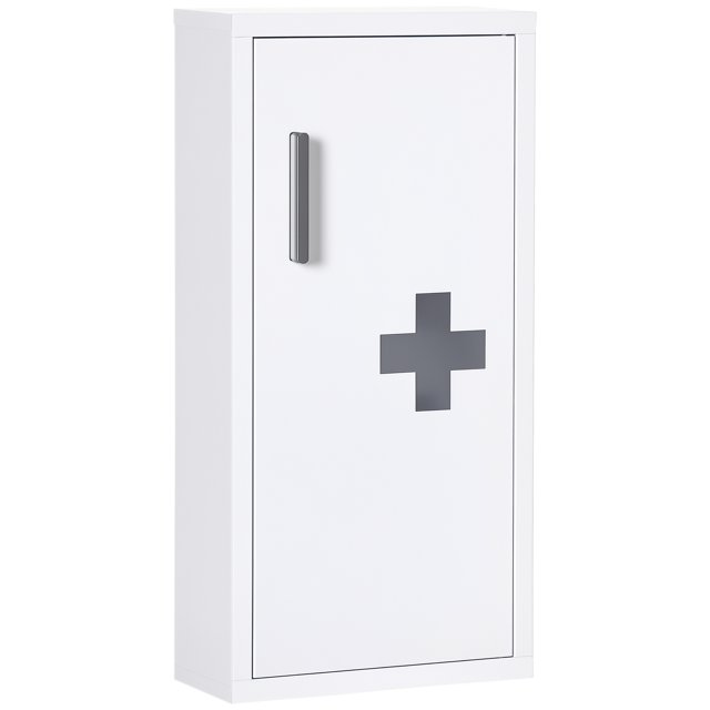kleankin Wall Mount Medicine Cabinet with 3 Tier Shelves for Bathroom