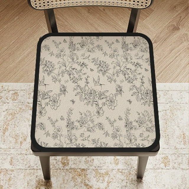 Fiudx Cojín de Silla Retro, Cojín de Asiento de Cachemira Sintética de Felpa, Cojín de Comedor Antideslizante, Decoración Cálida para El Invierno, Comodidad para La Oficina En Casa, Regalo Ideal para