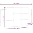 thumbnail image 4 of vidaXL Coussin de Tête de Lit Blanc 100 cm Similicuir, 4 of 5