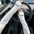 thumbnail image 2 of TNOBHG Summer Arm Sleeves Ice Anti-sunburn Sleeve Ultraviolet Ray Protection Quick-drying Breathable Fabric Loose Fit Unisex Arm Cover for Outdoor for Sun, 2 of 8