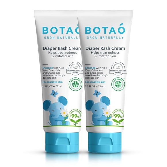 Crema para pañales BOTAO Baby Natural Organic 75 ml (paquete de 2)