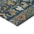 thumbnail image 3 of Addison Rugs Chantille Indoor/Outdoor Transitional Floral Navy Machine Washable Round Rug, 8' x 8', 3 of 8