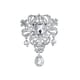 thumbnail image 1 of Jumpingount Broche de cristal brillante para ropa, colgante artesanal DIY, adorno de boda de aleación de Zinc, accesorios para fabricación de joyas Ropa, zapatos y accesorios Miscelánea Plata Jumpingount AP014917-01, 1 of 6