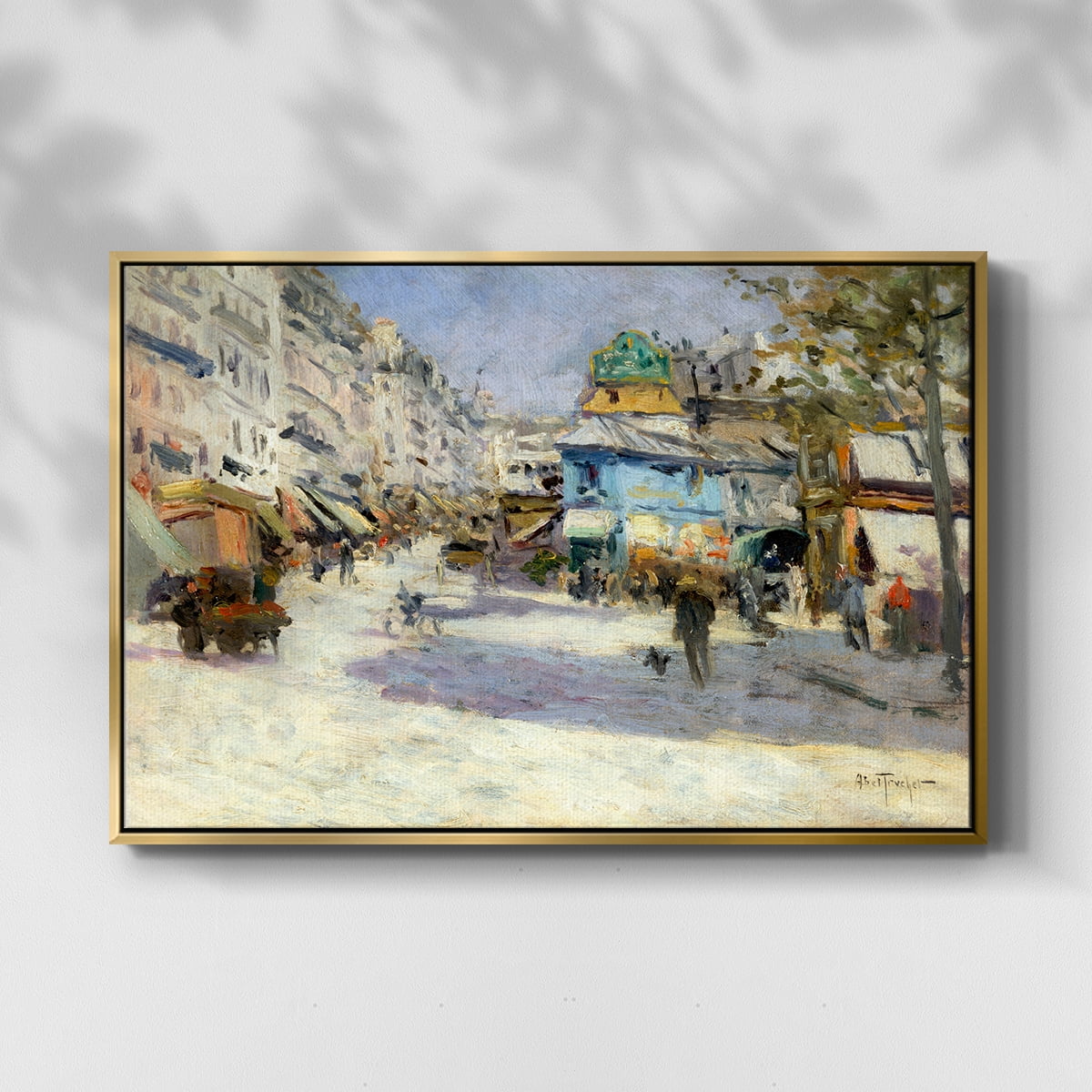 Vintage Landscape-CCXCI By Wexford Home Framed in Gold Wood Gallery Wrapped Canvas 17 in. x 25 in.