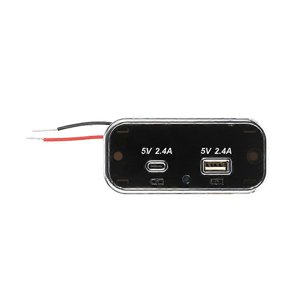 12-24V Double USB Adaptateur de socket de voiture de port compatible avec chargeur de voiture rapide RV _Parfait pour les bateaux Gift