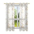 thumbnail image 7 of Yayeee Window Curtains Light Filtering 63"x52" Grommet Panel Pair Home Living Room Decor, Rabbit Pattern, 7 of 7