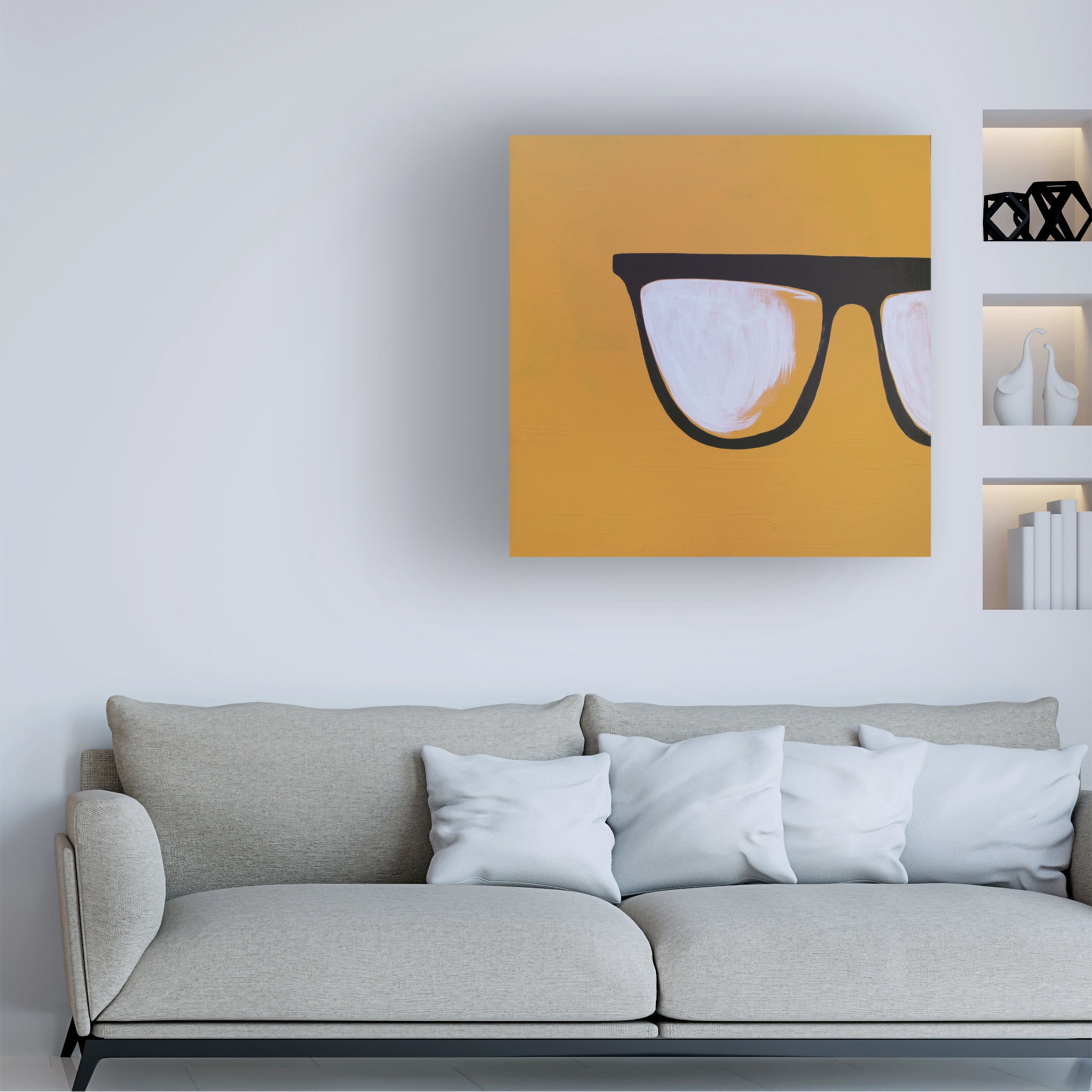 Canvas Wall Art - Nicole Dietz 'Bright' Wall Art for Living Room, Bedroom, or Office Décor by Trademark Fine Art - 18 x 18 Inches