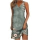 thumbnail image 2 of Puntoco Vestidos Mujer Fancy 2024 Nuevo vestido sin mangas con botones en el pecho y cuello en V estampado para mujer, 2 of 5