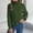 Army Green, variant on DuoJiaJ Women's Autumn And Winter Solid Color Casual Turtleneck Long Sleeve Knitted Pullover Sweater Top Crewneck Sweater Women Green L
