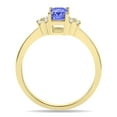 thumbnail image 3 of SZUL Women's Tanzanite and Diamond Regal Ring in 10K Yellow Gold, 3 of 6