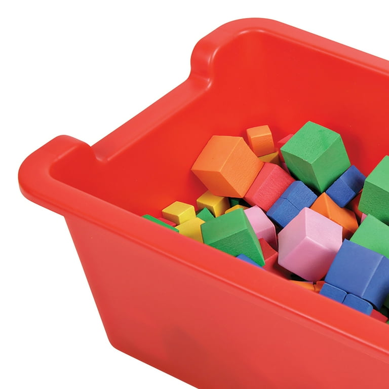 Antimicrobial Rectangle Storage Bin, Red Antimicrobial Rectangle Storage Bin, Red