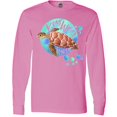 thumbnail image 3 of Inktastic Key West, Florida Swimming Sea Turtle with Bubbles Long Sleeve T-Shirt, 3 of 5