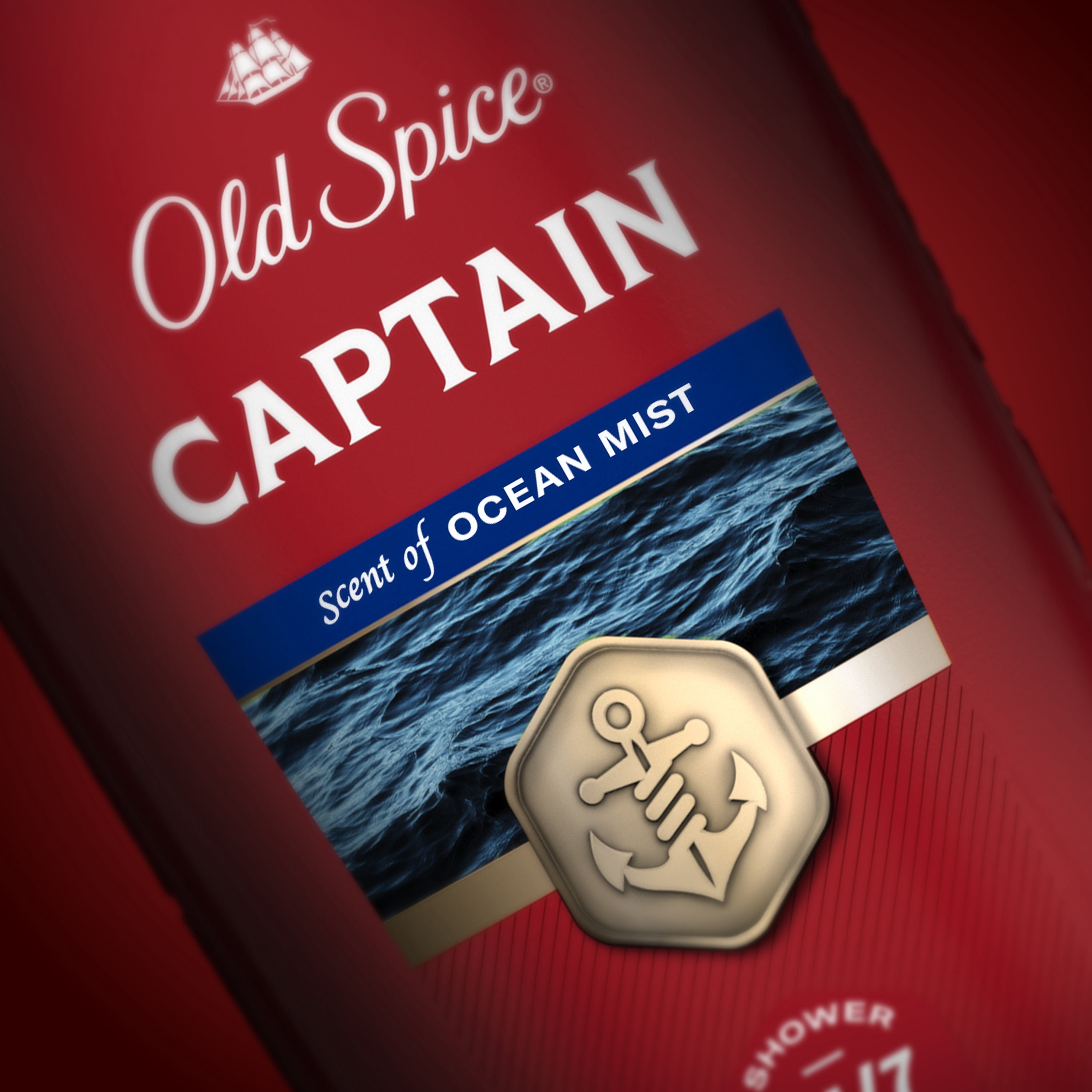 Old Spice Red Collection Body Wash for Men, Captain Scent, 24 fl oz