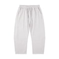 thumbnail image 4 of Women's Pants Elastic Waist Loose Banana Shaped Cropped Summer Pants for Women Multicolor L, 4 of 6