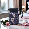 thumbnail image 1 of Raidley Vintage Floral Pattern Tea Thermos Built-In Infuser,Mini Hot Coffee Pot Office Stainless Steel,Insulated Teapot Detachable 800/1000ml Easy To, 1 of 4