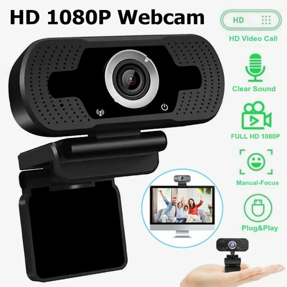 1080P Web Cam HD Camera Webcam with Mic Microphone for Computer PC ...