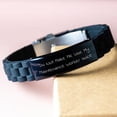thumbnail image 3 of Funny Maintenance Worker Gifts, Do Not Make Me Use My Maintenance Worker Voice, Glide lock Clasp Bracelet for Men, Gifts from Friends for Graduation Unique Gifts, 3 of 4