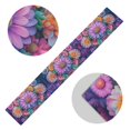 thumbnail image 5 of Yayeee Table Runner 70 inches Long Home Kitchen Dinning Party Decoration, Light Purple Flowers, 5 of 7