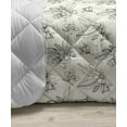 thumbnail image 3 of Floral Down Alternative Comforter, Basic Interpretation of Flowers of Narcissus Drawings Botanical Garden Art, Microfiber Quilt for All Season, 5 Sizes, Dark Grey and White, by Ambesonne, 3 of 3