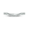 thumbnail image 3 of Cali Trove Sterling Silver 1/20 Ct Round White Diamond Anniversary Band Ring, 3 of 7
