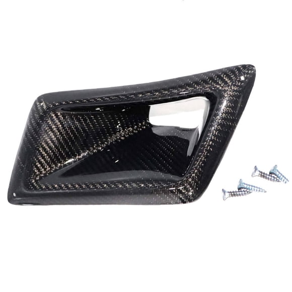 SecosAutoparts Front Left Carbon Fiber Bumper Air Vent Intake Duct Cover Compatible with Nissan 350Z Z33 ND 2003-2009