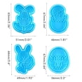 thumbnail image 3 of Moldes de silicona, moldes de chocolate de silicona para pastel de huevo de conejito de Pascua, moldes para pasteles elegantes y modernos, 3 of 8