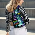 thumbnail image 3 of Ratiio New York City Print Canvas Backpack for Women & Men Retro Aesthetic Rucksack Basic Backpack for High School/College Students Travel Laptop Bag, 3 of 5