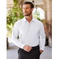 thumbnail image 4 of COOFANDY Dress Shirts for Men Stretch Wrinkle-Free Formal Shirt Long Sleeve Button Up Shirt, 4 of 6