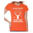 thumbnail image 1 of Awkward Styles Ugly Xmas Shirts for Women Christmas Hunter T-Shirt, 1 of 4