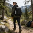 thumbnail image 4 of Huzdenx Large Capacity Men's Backpack, Casual Travel Laptop Daypack, Comfort Multi Pocket Shoulder Bag for Business Commute Outdoor Trips, 4 of 5