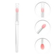 thumbnail image 3 of Unique Bargains 1 Pc Lightweight Silicone Lip Brush for Business Travel Rose Red Silicone Plastic, 3 of 5