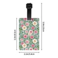 thumbnail image 4 of Luggage Tags for Suitcases, Rose Flowers Temg Leather Bag Luggage Tags ID Label Tags Privacy Protection Travel Bag Labels, 4 of 6