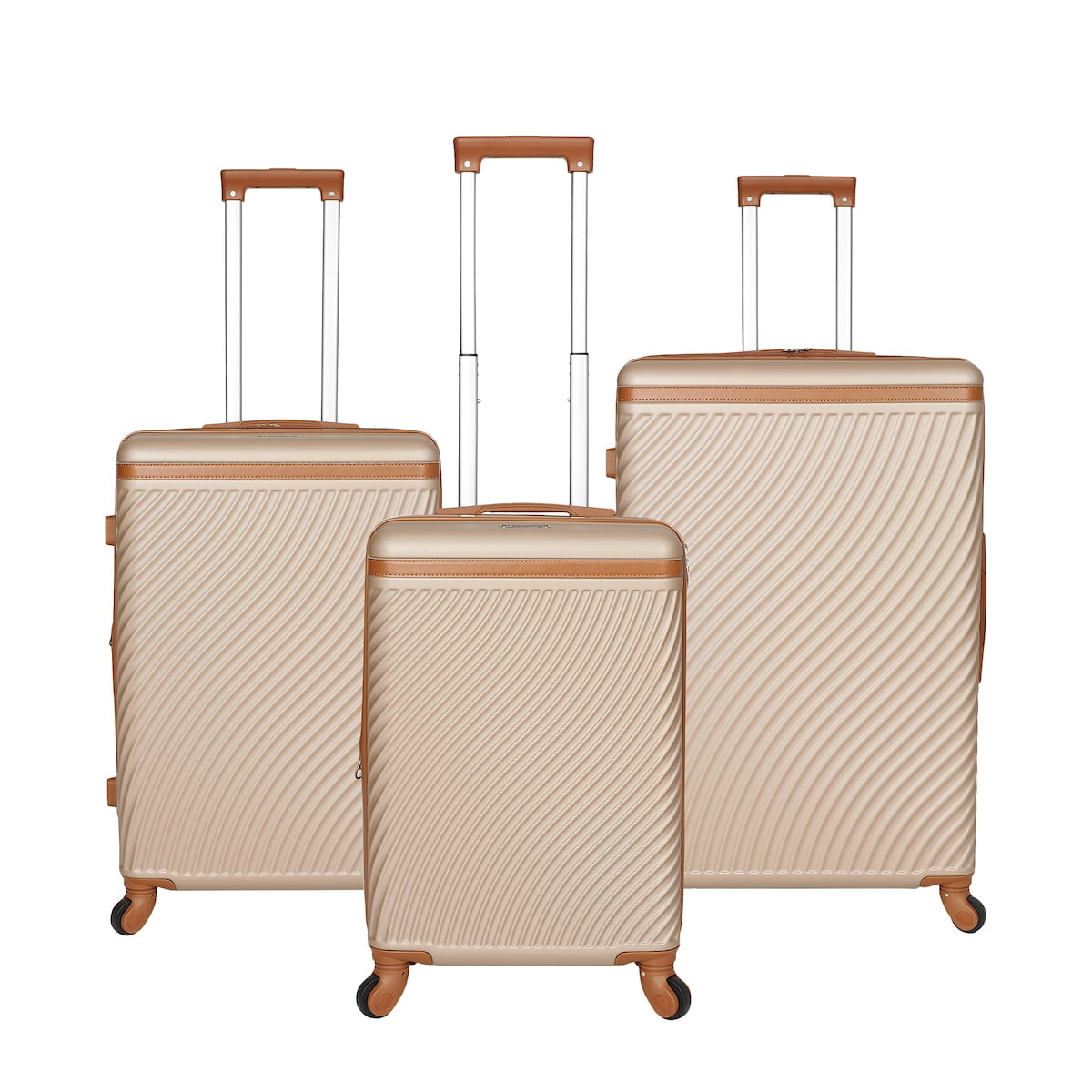 Viggio 8-Piece Packing Cube Brown Luggage Set