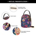 thumbnail image 4 of FORMRS Crossbody Bag for Women Quilted Travel Shoulder Cell Phone Purse with Chain Strap Handbag, Blooming Flowers Pattern, 4 of 7