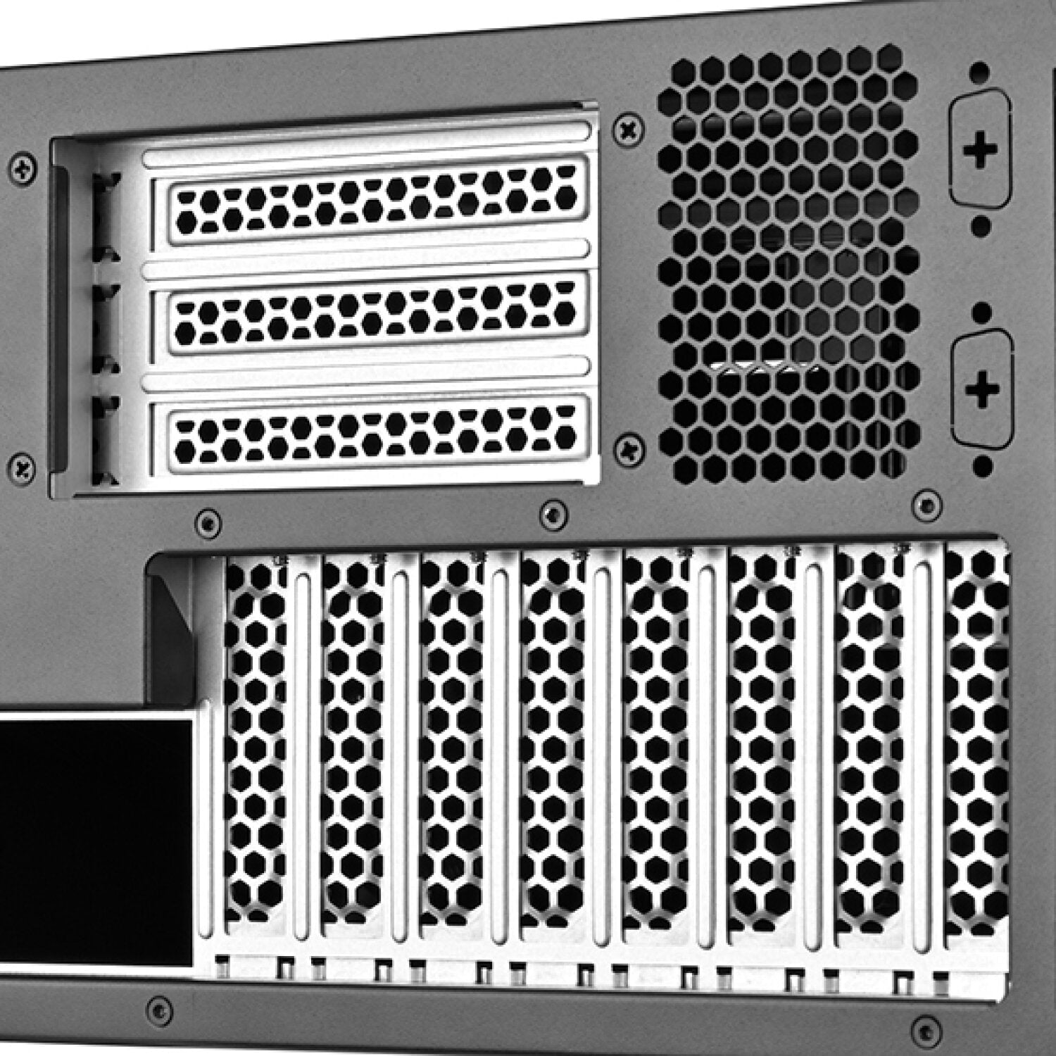 SilverStone Technology RM47-502-I 4U Interchangeable Rackmount Chassis with Front Accessible Expansion Slots  SST-RM47-502-I