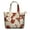 Red-11, variant on Paisley Boho Design Vintage Travel Tote - Large Main Compartment & Side Pockets