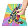 thumbnail image 5 of Haosy Colorful Turtle Bathroom Rugs Non Slip Absorbent Soft Plush Quick Dry Bath Mat, 39"x20", 5 of 8