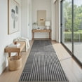 thumbnail image 2 of Boho Area Rug 2x6 Runner Rug Machine Washable Hallway Rugs for Bedroom Non Slip Soft Carpet Geometric Textured Runner for Dining Kitchen Office Living Room Rug-Darkgrey, 2 of 14