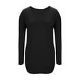 thumbnail image 4 of zbxnLI Women's Maternity Shirts Long Sleeve Crew Neck Tops Stretchy Tee Loose Casual Comfy Shirt Pullover Outfits, 4 of 7