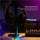 thumbnail image 4 of Tholdsy Soporte para auriculares Auriculares de plástico multifuncionales con luz RGB colorida y puertos de carga USB Organizador de auriculares Cables de audio/vídeo, 4 of 6