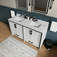 thumbnail image 2 of Lexora Home Ziva 60" Double Vanity with Mirrors in White, 2 of 6