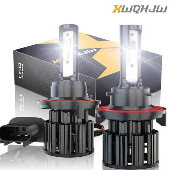 XWQHJW H13 9008 LED Headlight Bulbs, 12000LM, 500% Brightness, 6000K Cool White, Pack of 2