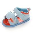thumbnail image 5 of 2025 Clearance Items under $5 asdoklhq Baby Shoes,Baby Kids Boys Girls Sandals Summer Shark Soft Flat Shoes Infant First Walkers, 5 of 9